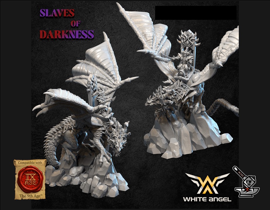 Empereur Elfe noir sur dragon noir – Image 3