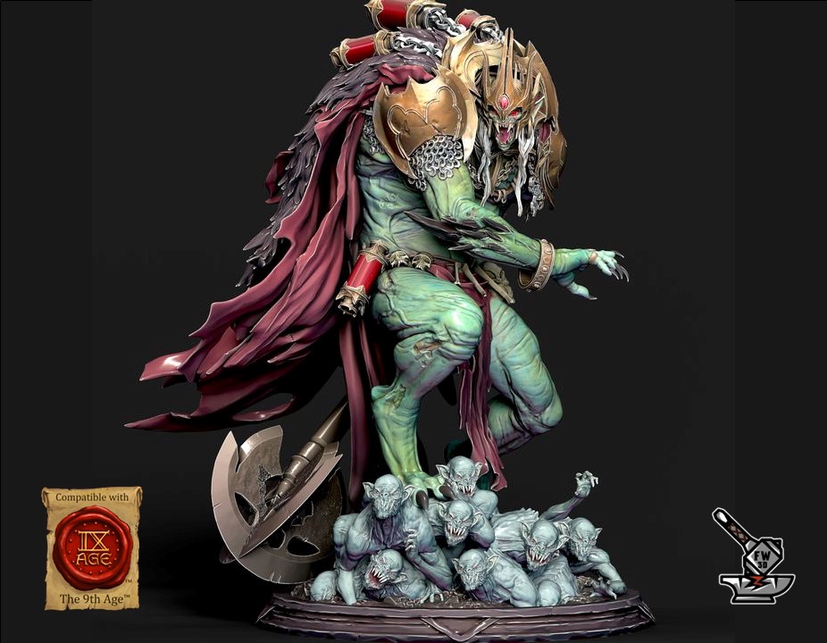 Shagottar the ancient king without decorated base - Image 2