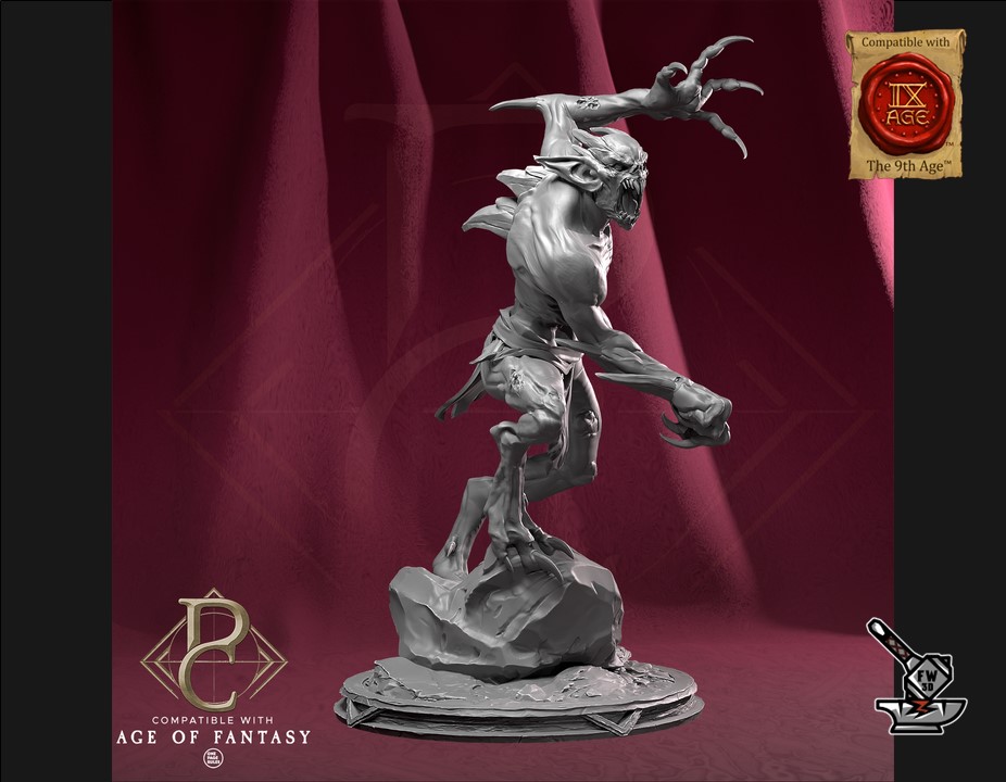 Seigneur Ghoul sur dragon zombie, et son socle décoré – Image 3