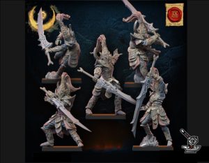 5 Exécuteurs Elfes de la nuit (rand de derrière)