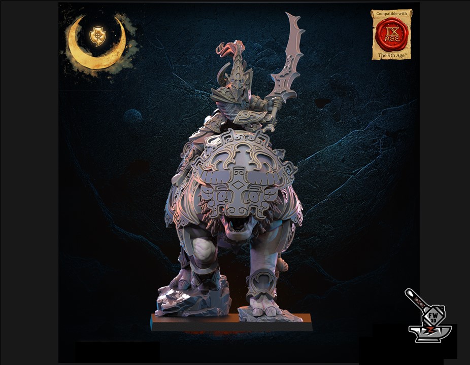 Tao tie Hero Elfe de la nuit monté – Image 3