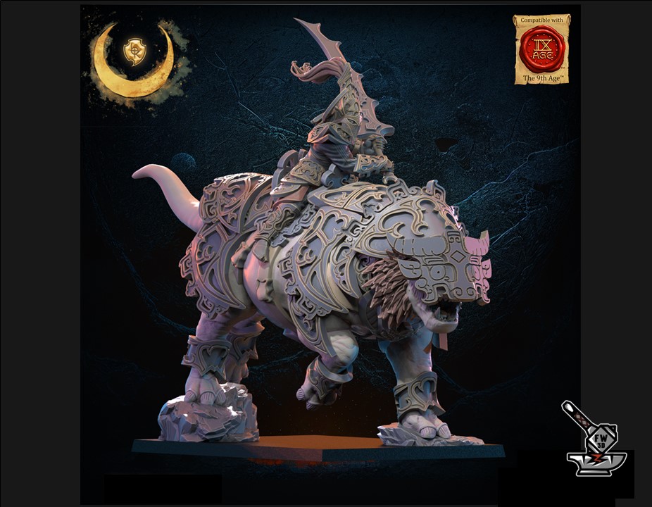 Tao tie Hero Elfe de la nuit monté – Image 2