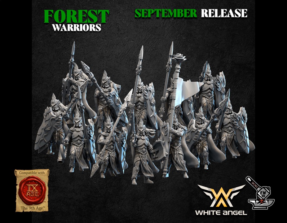 10 Forest Elf Forest Guards