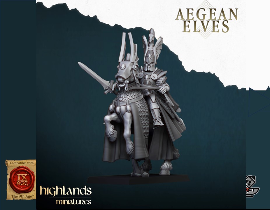 Seigneur Aegean Elfe monté