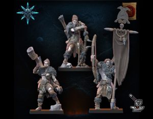 Etat-major guerriers humain des Dieux Sombres