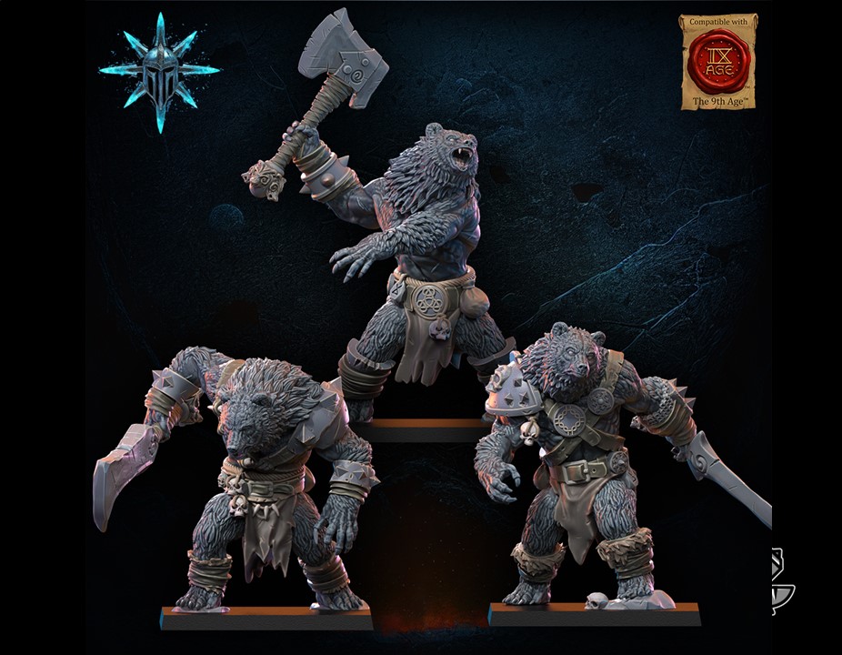 3 Werebear Dark Gods