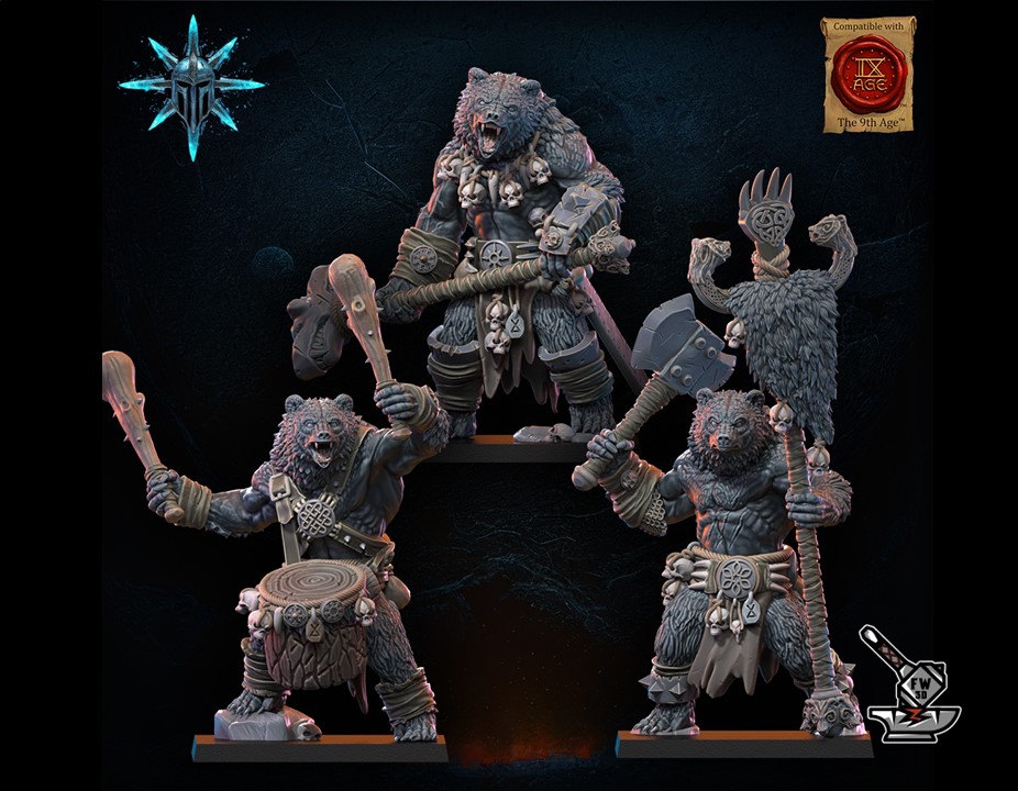 Etat-major des Werebear des dieux sombres