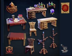Mobilier du bureau maison de sorciere