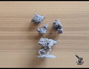 figurines ENDOMMAGEES lot 231