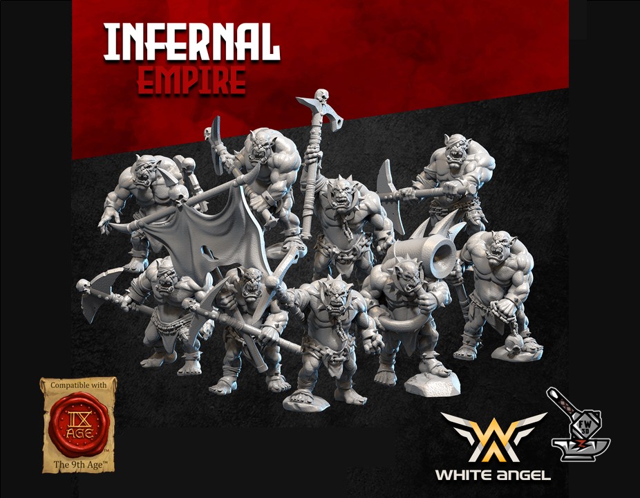 10 Orc slaves of the infernal dwarfs