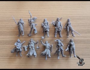 figurines ENDOMMAGEES lot 223