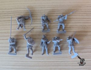 figurines ENDOMMAGEES lot 214