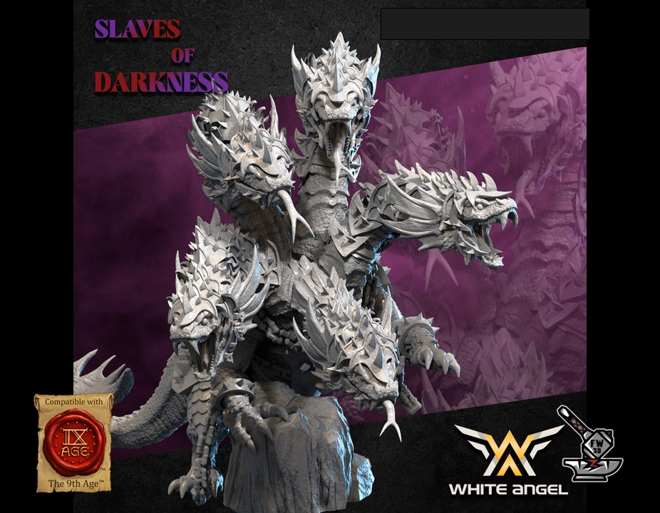 Hydre Noir Elfes Noirs en armure