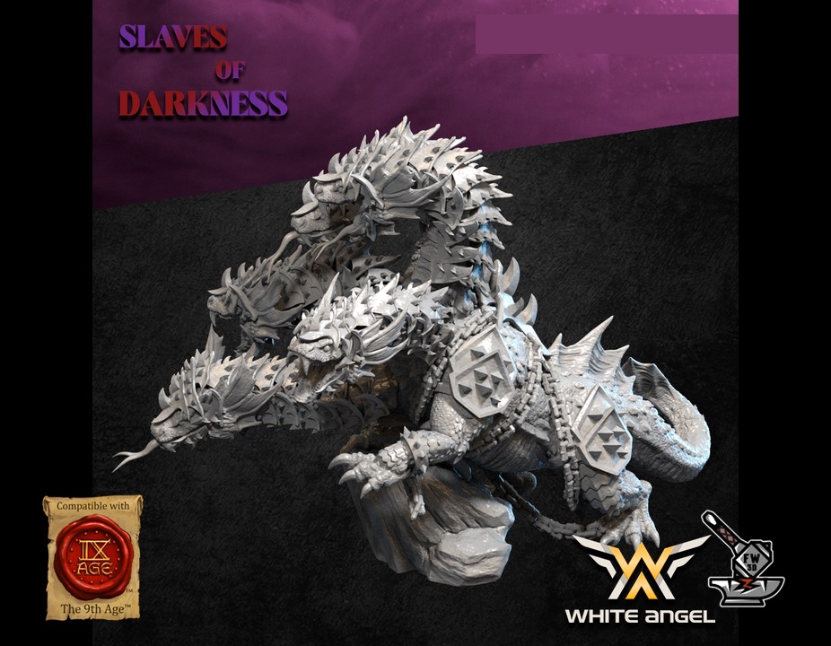 Hydre Noir Elfes Noirs en armure - Image 2