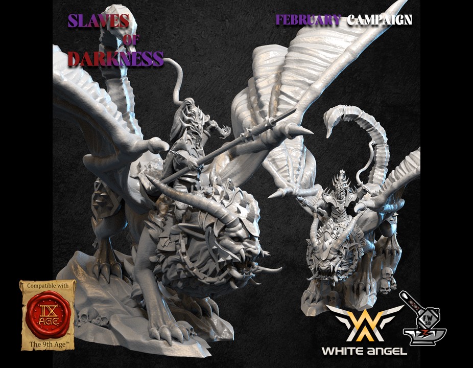 Dark Elf Beastmaster on Manticore - Image 2
