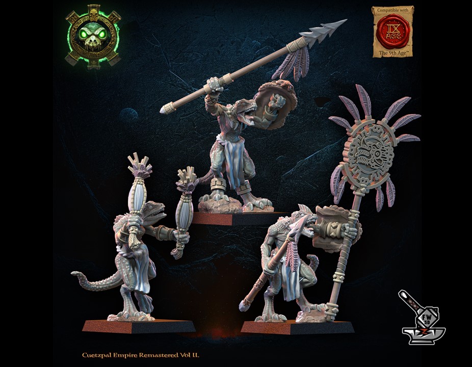 Etat-major des lanciers Homme -Lézard de l'Empire Cuetzpal – Image 3