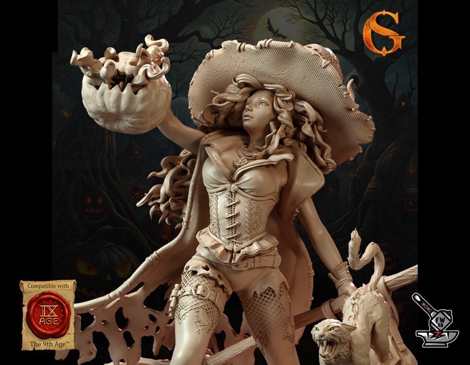 Beatrix of the Pumpkins, Witch avec socle – Image 2