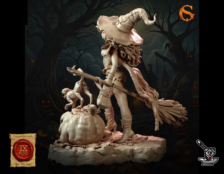 Beatrix of the Pumpkins, Witch avec socle – Image 3