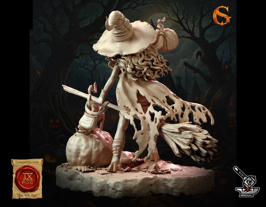 Beatrix of the Pumpkins, Witch avec socle – Image 4