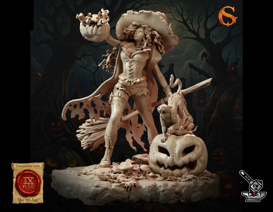 Beatrix of the Pumpkins, Witch avec socle