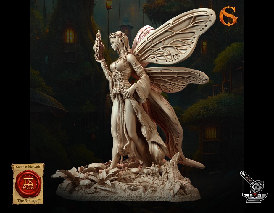 Nora Petalsplay, Fairy Enchantress with base - Image 3