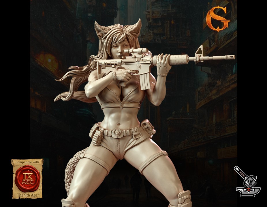 Neko Canona, Catgirl avec socle – Image 2