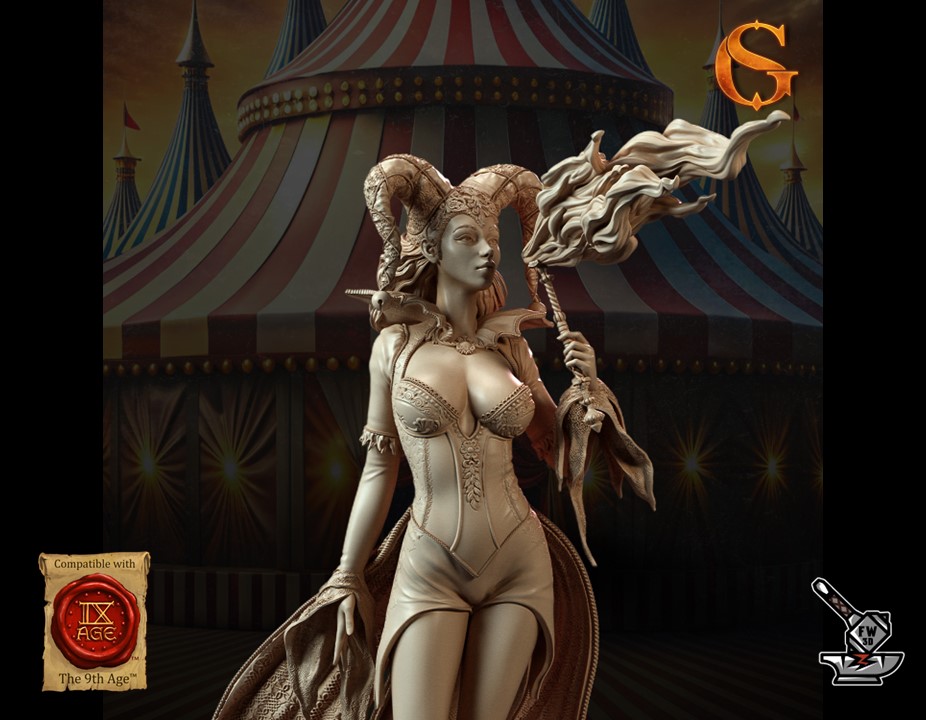 Aithne, Fire Eater avec socle – Image 2