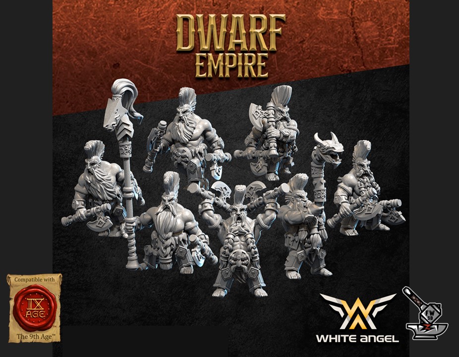 10 tueurs de dragons de l'Empire Nain