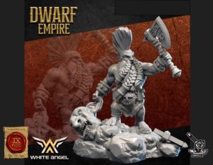 Tueur de troll de l'Empire Nain avec décor de socle