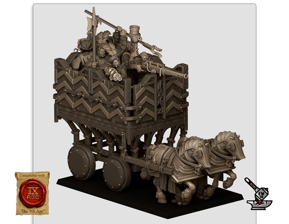 Sunland armored cart and its engineers