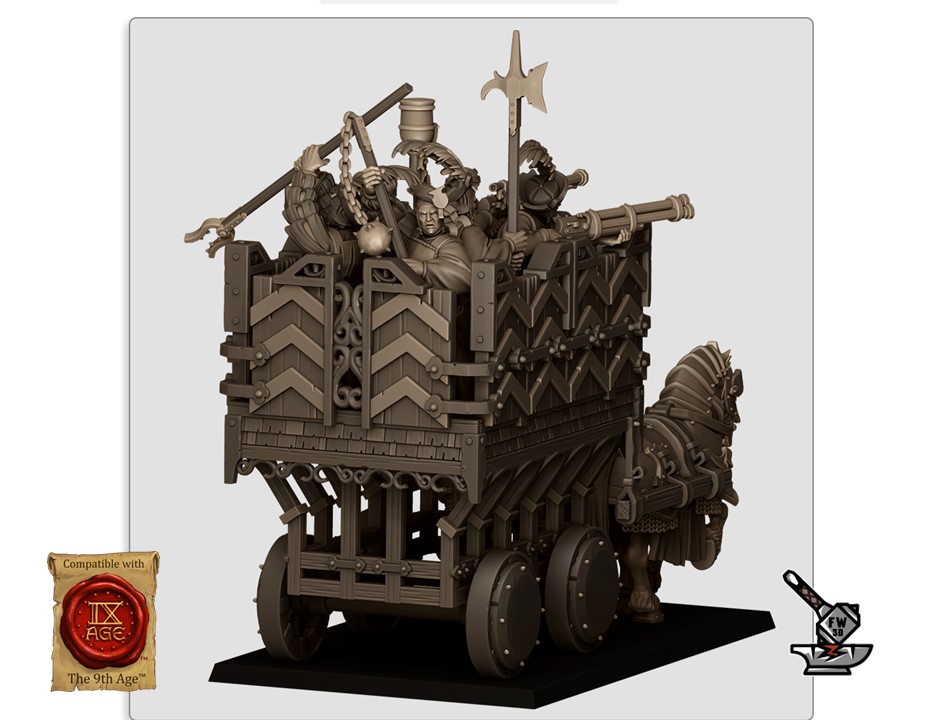 Sunland armored cart and its engineers - Image 3