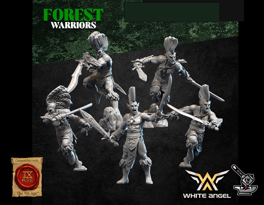 10 Danceurs Elfes des forêts