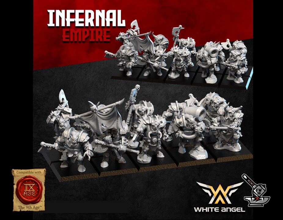 10 Orques infernaux en armures lourdes des Nains infernaux – Image 2