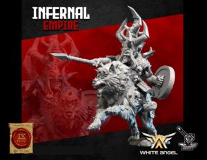 Commandant Gobelin infernal sur loup des Montinfernaux des Nains infernaux