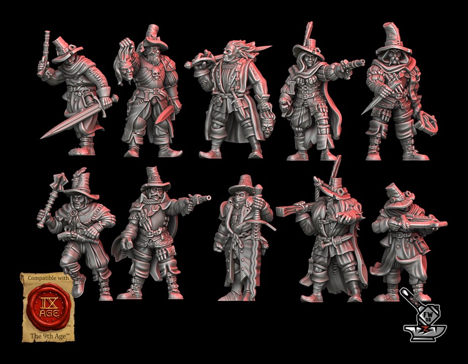 12 Chasseurs de sorcières de l'Inquisition