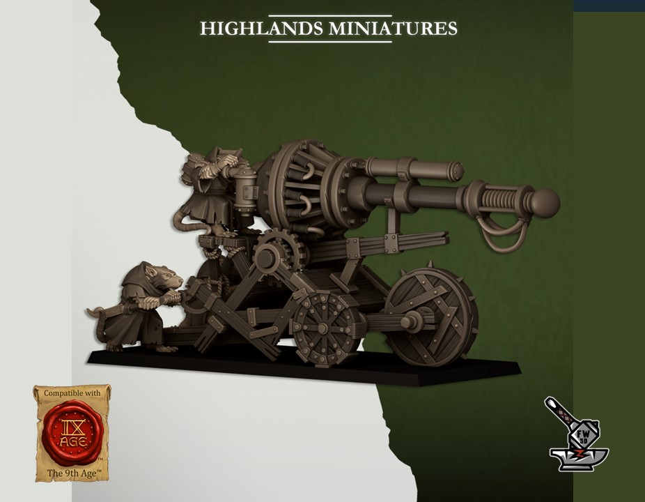 Vermin cannon of rats sewers