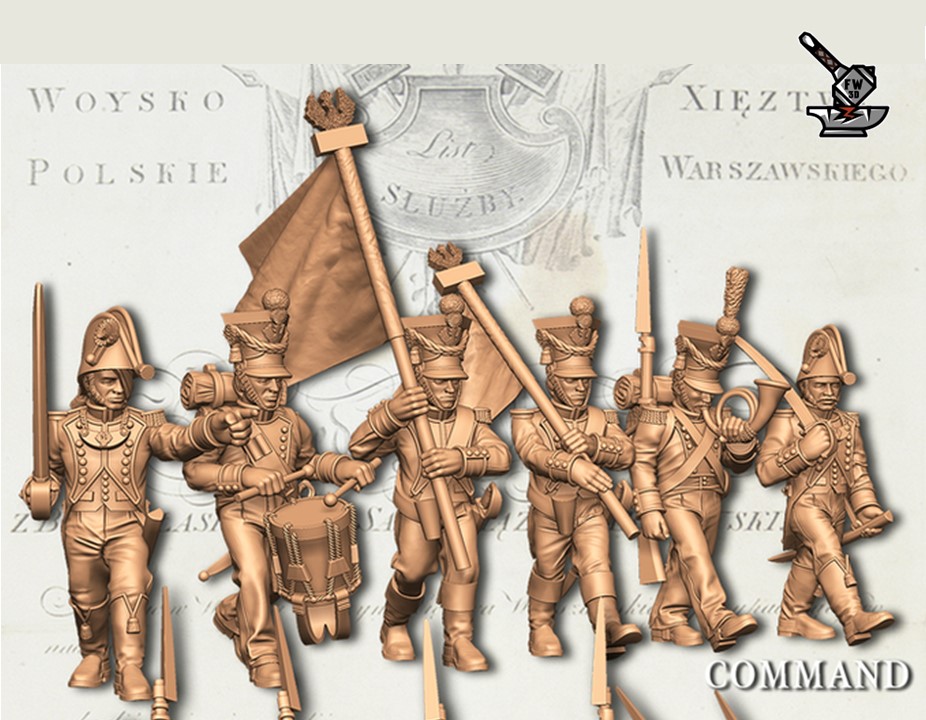 6 commandement / tête de colonne (Grand Duché de Varsovie)