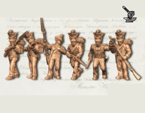 6 fusiliers Polonais tirailleurs (Grand Duché de Varsovie)