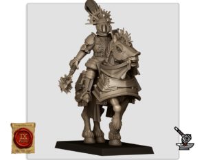 Comte électeur de la flamme doré du Sunland monté