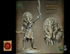 Champion guerrier Momie avec épées