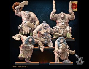 5 Guerriers Roroa Khan (rang avant)