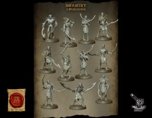 10 Momies avec épées