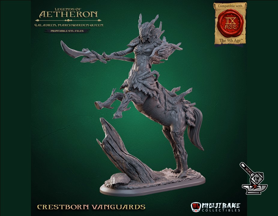5 Crestborn Vanguards avec socles décorés - Image 3