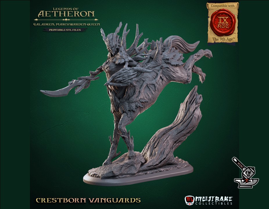 5 Crestborn Vanguards avec socles décorés - Image 2