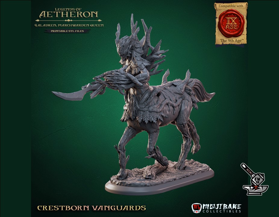 5 Crestborn Vanguards avec socles décorés - Image 4