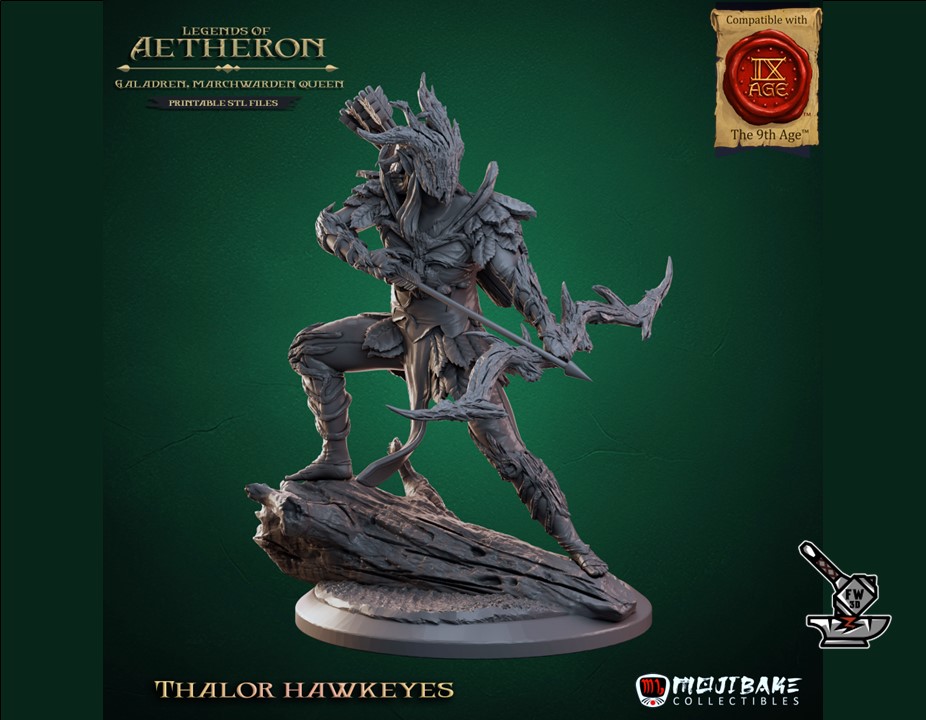 5 Thalor Hawkeyes with decorated bases - Image 2