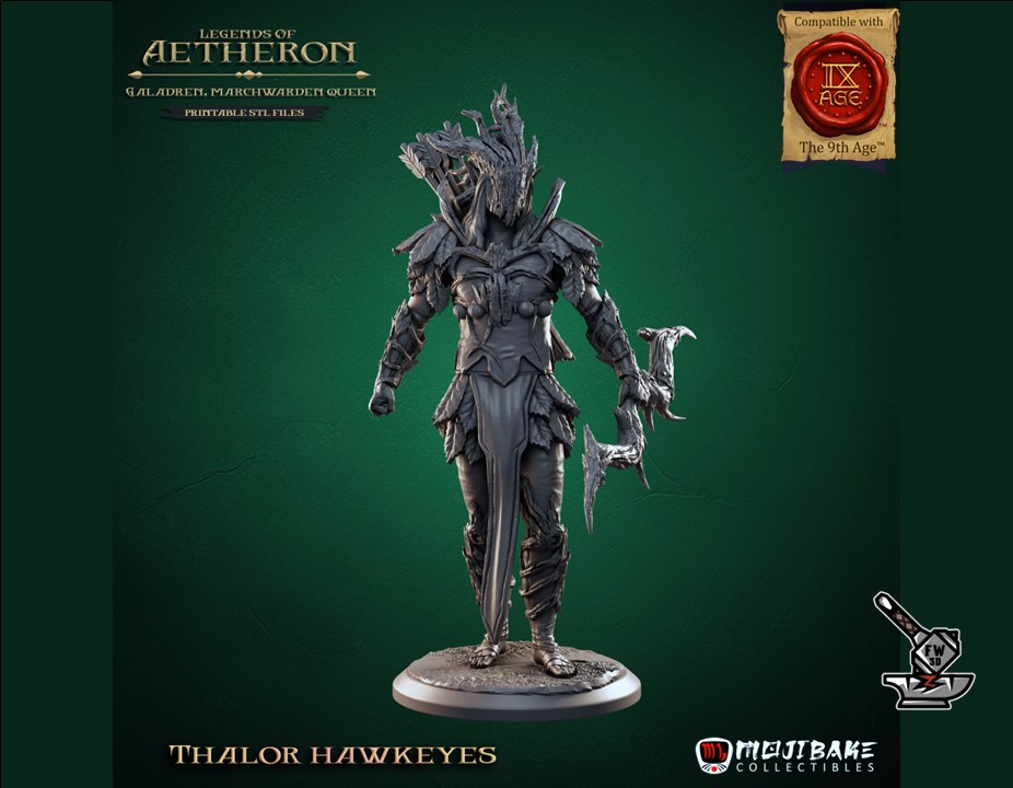 5 Thalor Hawkeyes with decorated bases - Image 4