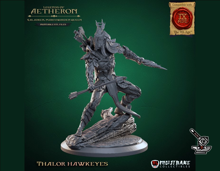 5 Thalor Hawkeyes with decorated bases - Image 6
