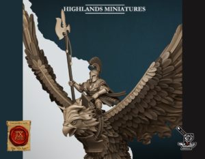 Seigneur Aegean Elfe sur phénix de feu
