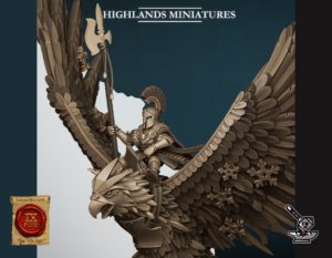 Seigneur Aegean Elfe sur phénix de glace